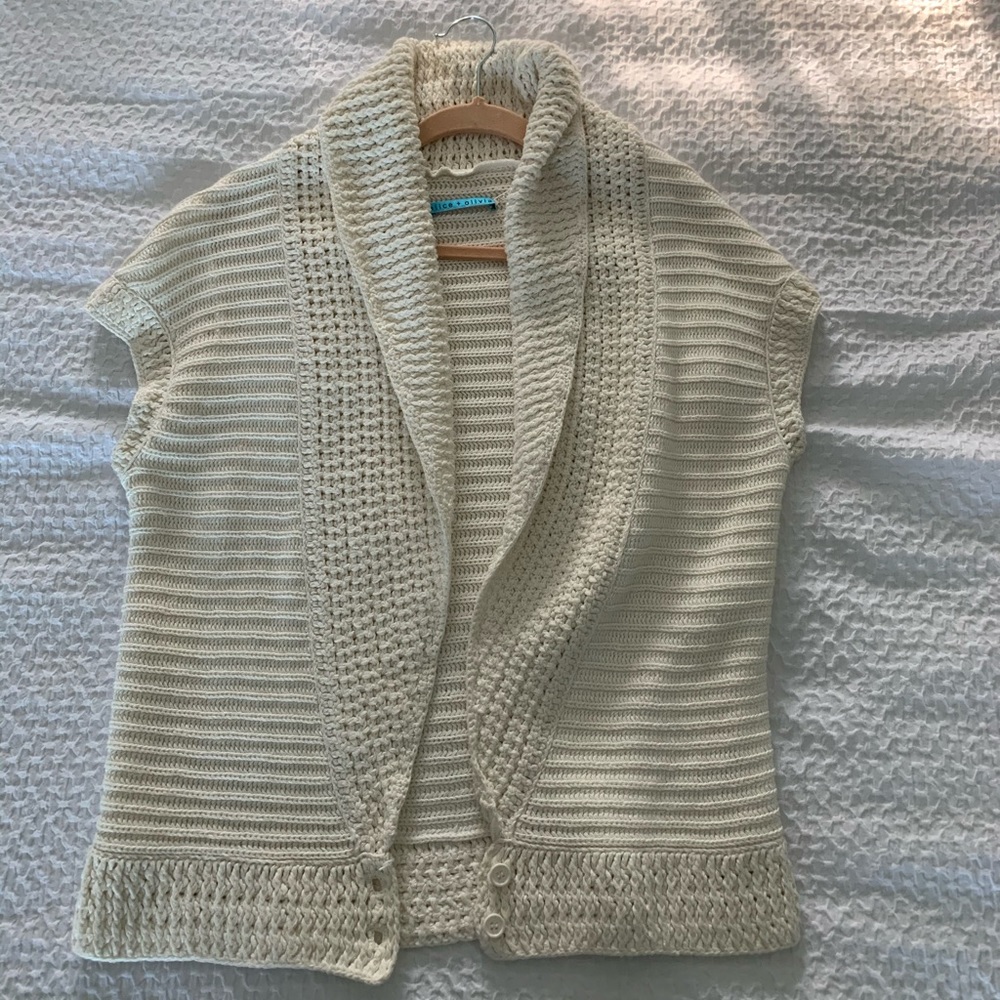 Alice+Olivia sleeveless cardigan